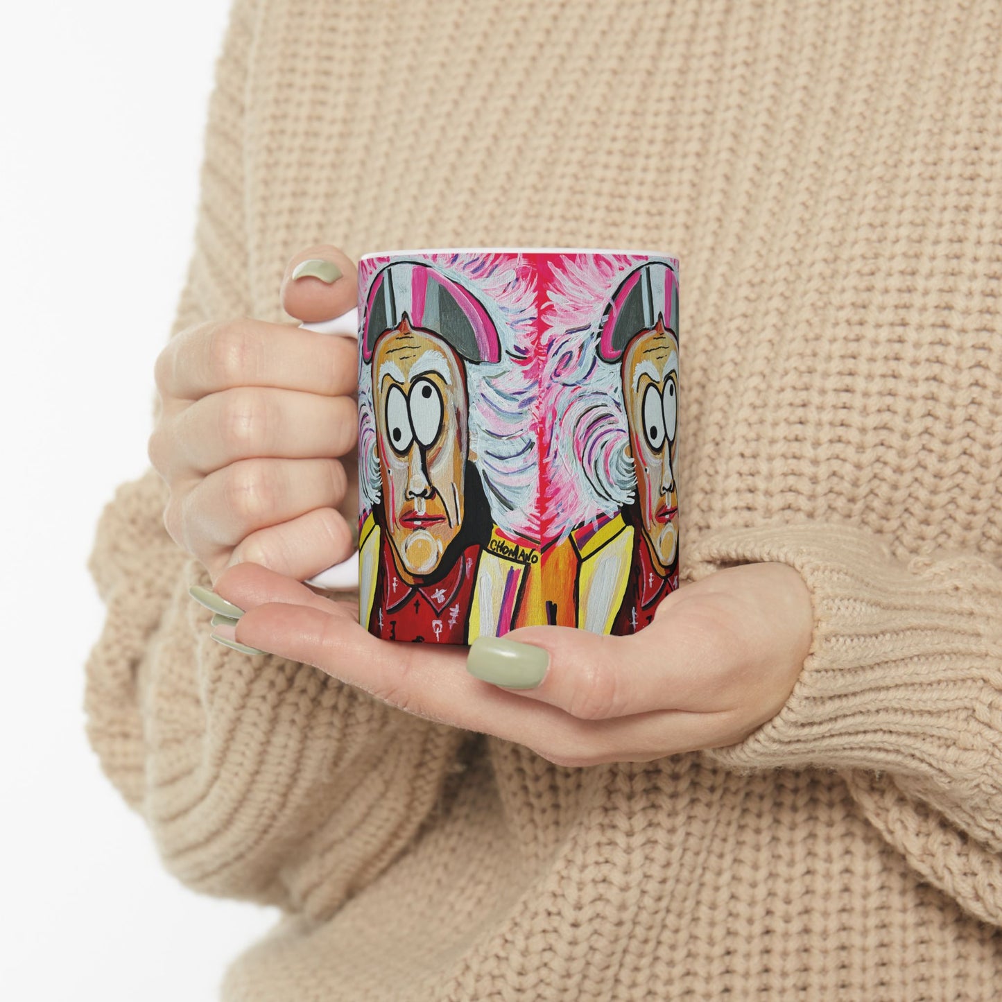 Whimsical Artistic Ceramic Mug