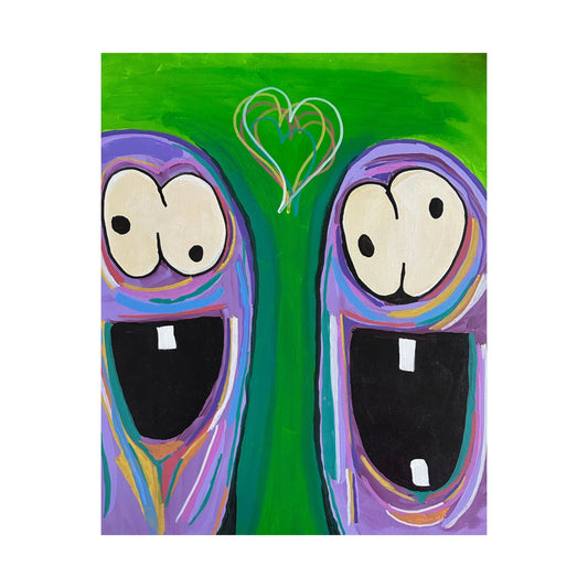 Vibrant Love Duo Matte Poster