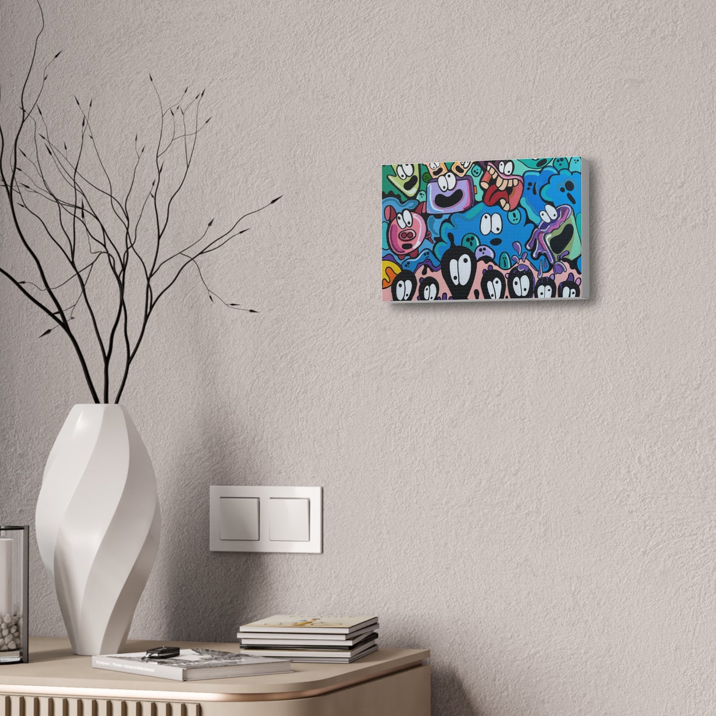 Colorful Cartoon Canvas Art