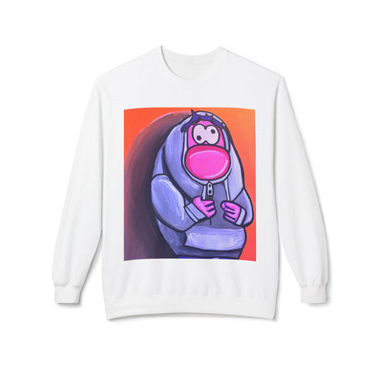 Funny Cartoon Crewneck Sweatshirt for Casual Relaxation