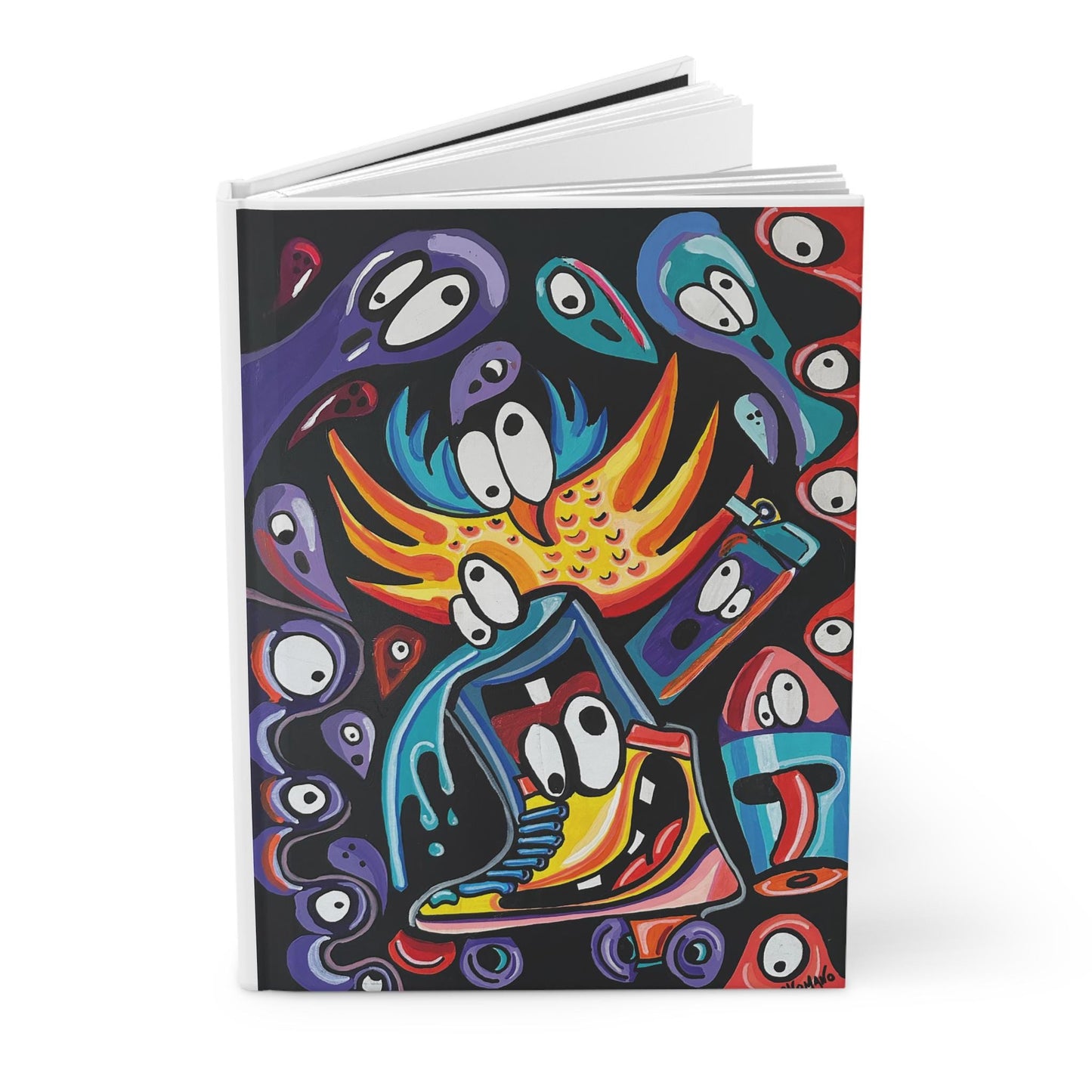 Colorful Hardcover Journal for Creative Souls, Art Journal, Gift for Artists, Daily Planner, Sketchbook, Stylish Notebook