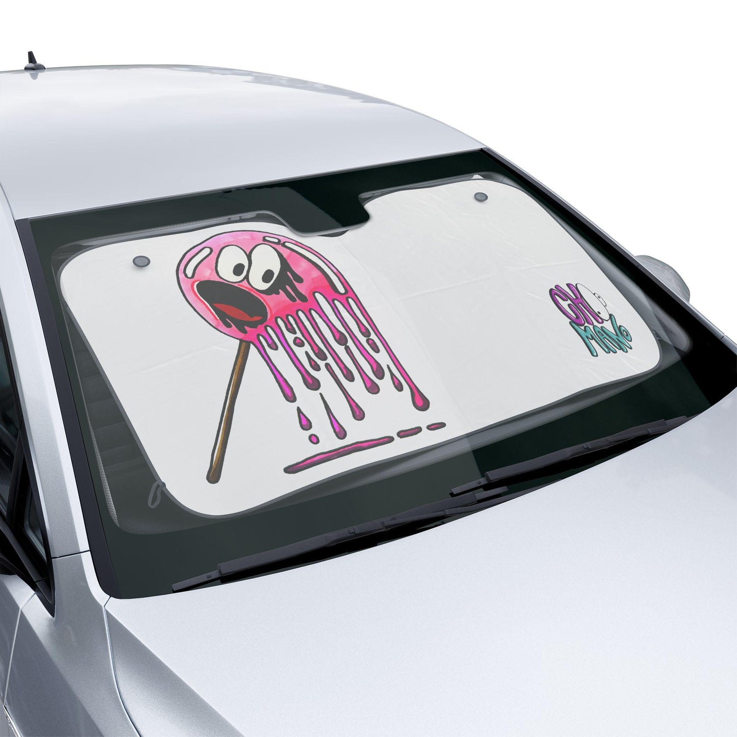 Fun Candy-Themed Car Sun Shades for UV Protection, Decorative Windshield Cover, Cute Car Accessory, Unique Gift Idea