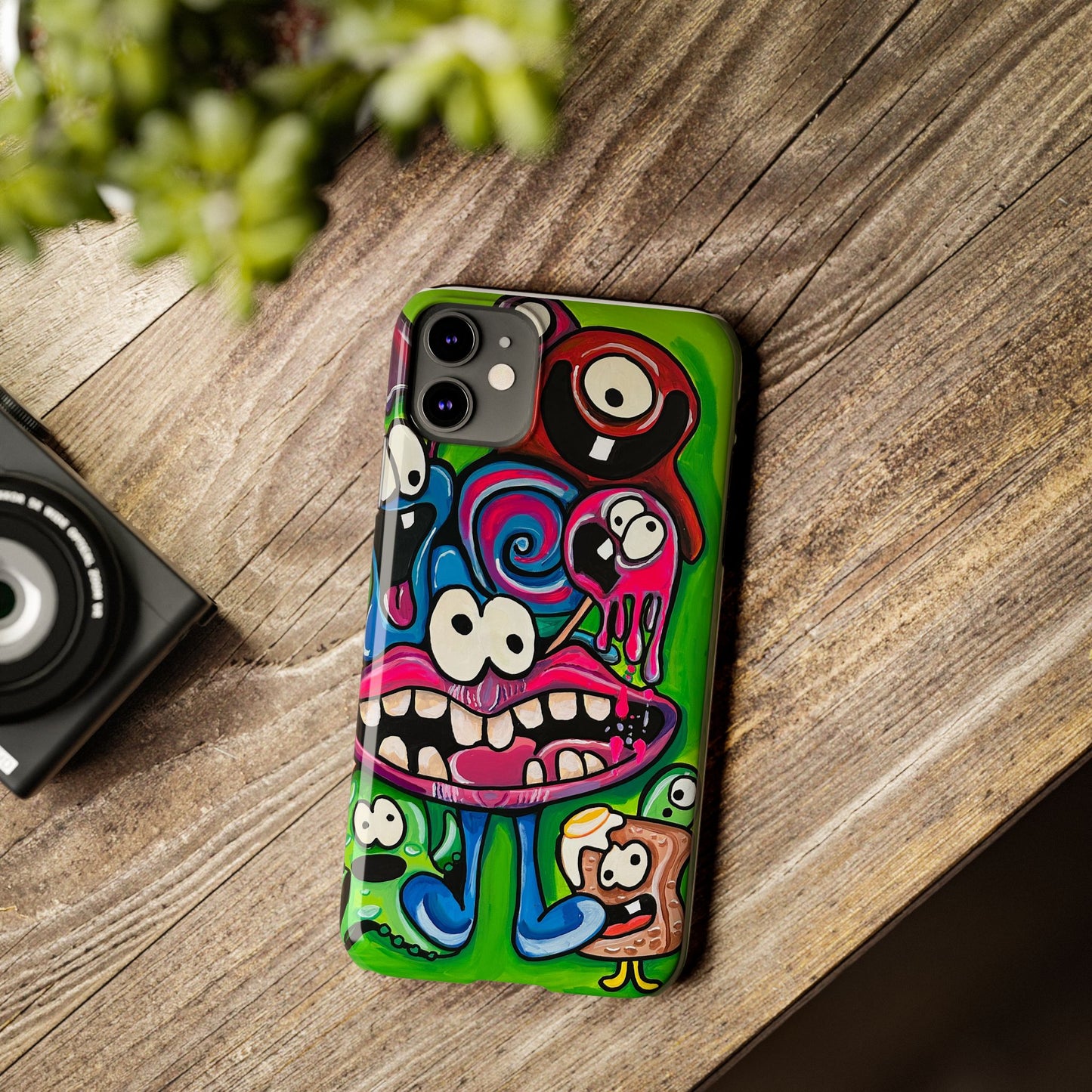 Colorful Cartoon Slim Phone Case - Fun and Whimsical Design