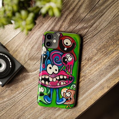 Colorful Cartoon Slim Phone Case - Fun and Whimsical Design