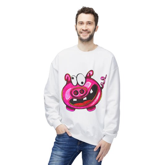 Playful Pig Graphic Sweatshirt