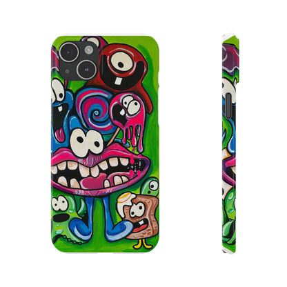 Colorful Cartoon Slim Phone Case - Fun and Whimsical Design