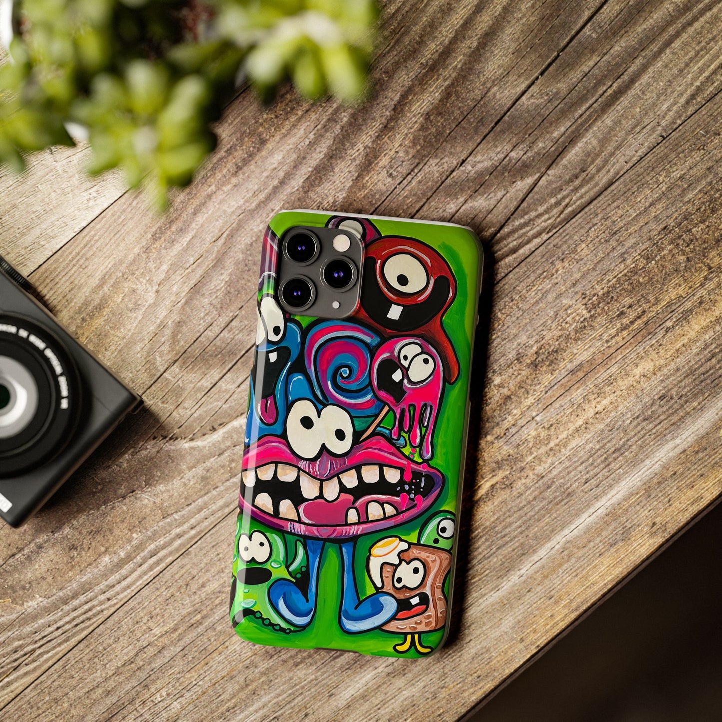 Colorful Cartoon Slim Phone Case - Fun and Whimsical Design