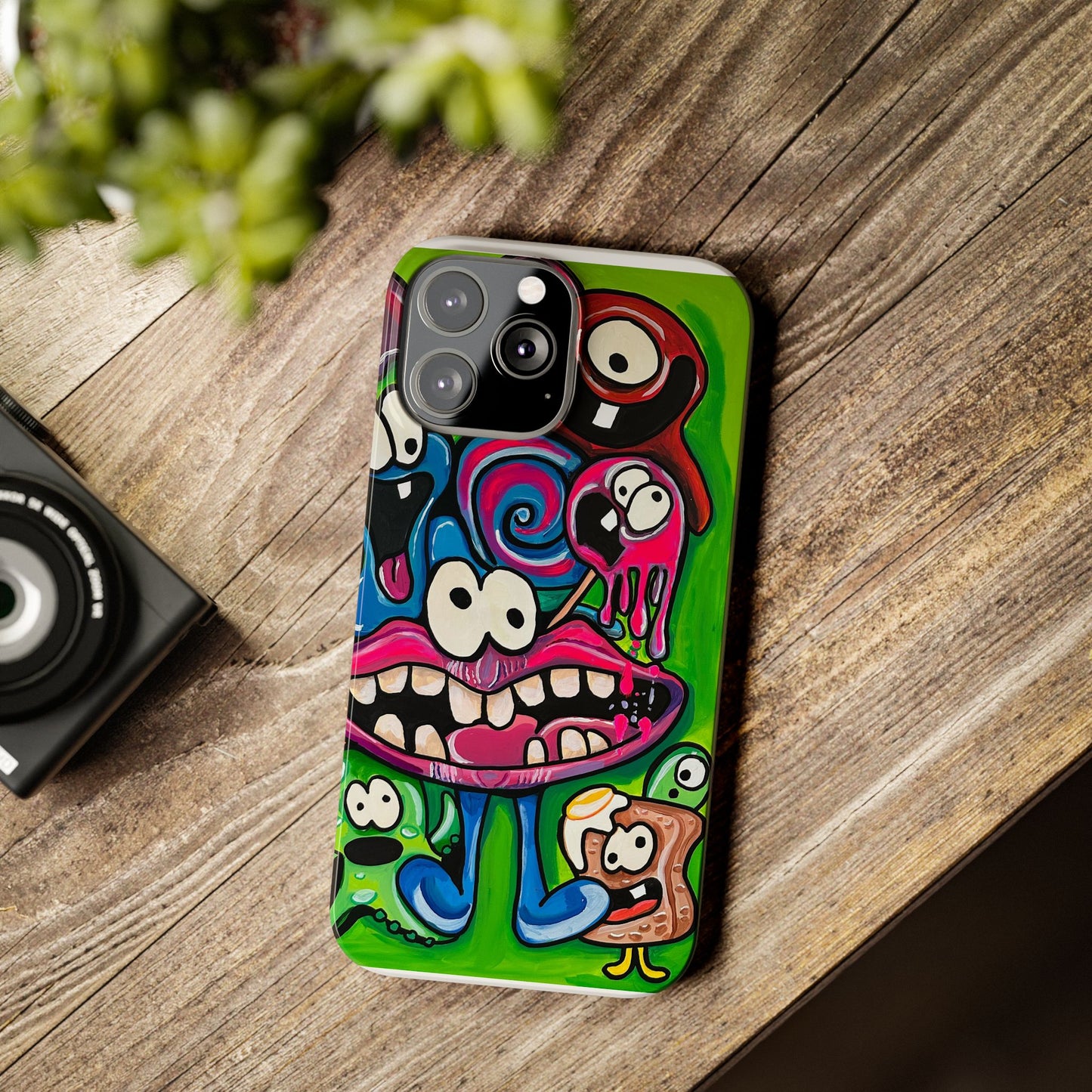 Colorful Cartoon Slim Phone Case - Fun and Whimsical Design