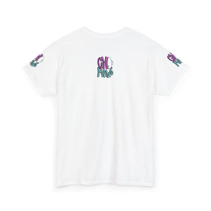 Whimsical Unisex Cotton Tee with Cartoon Design