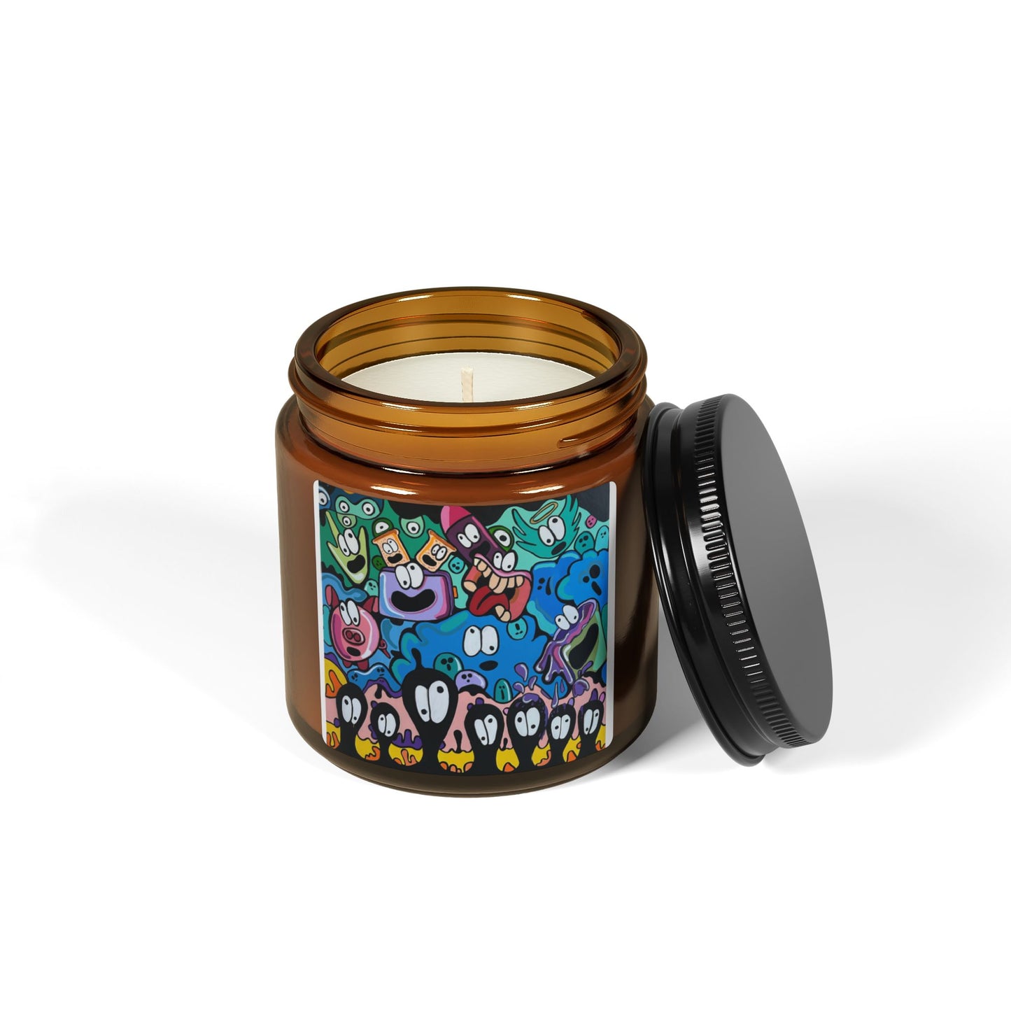 Colorful Cartoon Scented Soy Candle - Fun Aromatic Decor