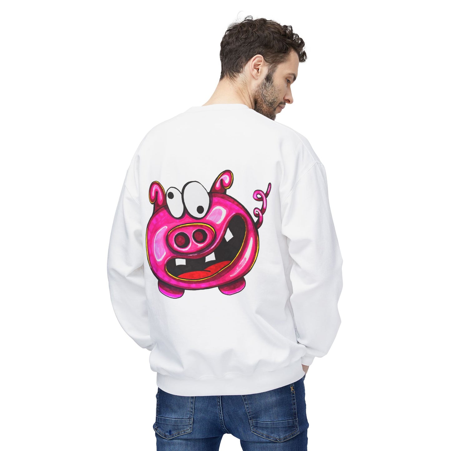 Playful Pig Graphic Sweatshirt