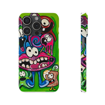 Colorful Cartoon Slim Phone Case - Fun and Whimsical Design