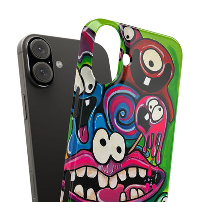 Colorful Cartoon Slim Phone Case - Fun and Whimsical Design
