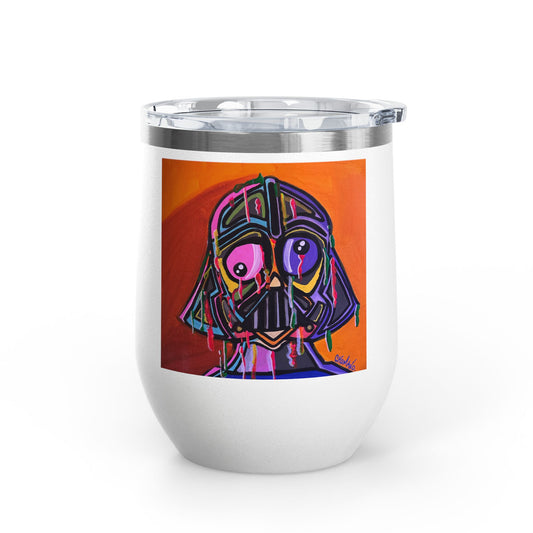 Darth Vader Pop Art 12oz Wine Tumbler — Colorful Graffiti Star Wars Travel Cup
