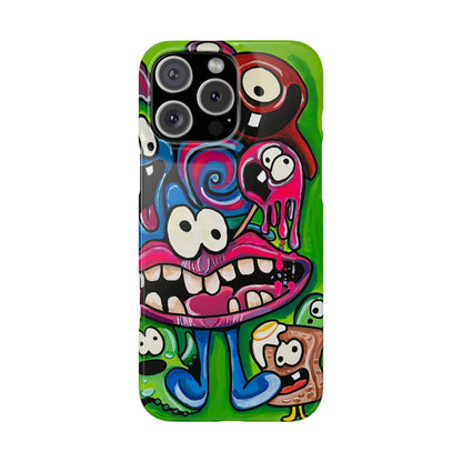 Colorful Cartoon Slim Phone Case - Fun and Whimsical Design