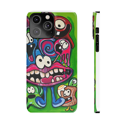Colorful Cartoon Slim Phone Case - Fun and Whimsical Design