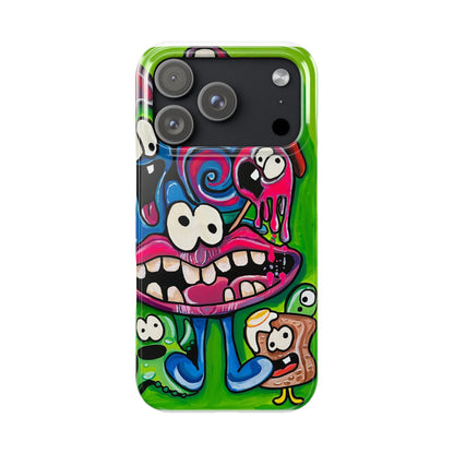 Colorful Cartoon Slim Phone Case - Fun and Whimsical Design
