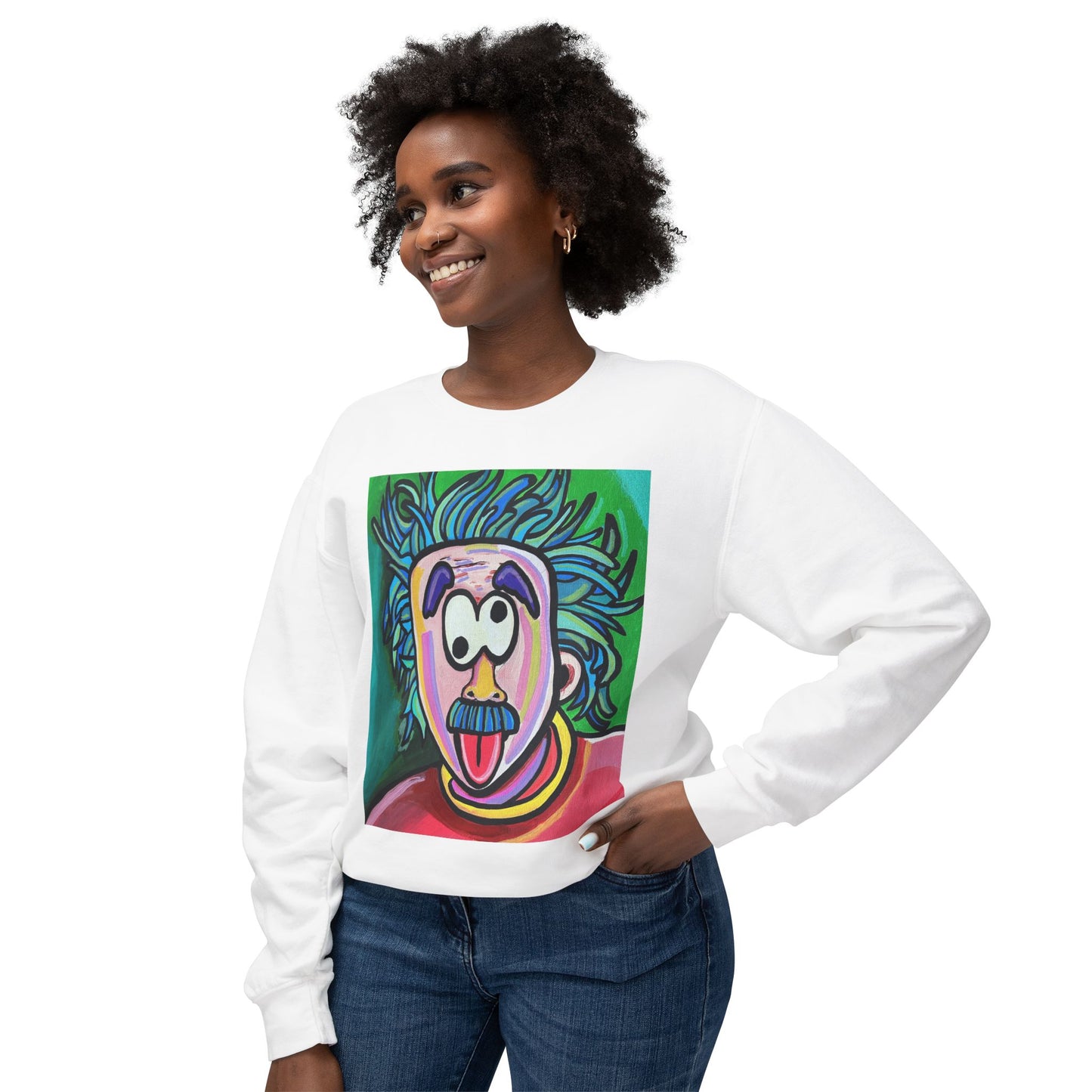 Playful Art-Inspired Unisex Crewneck Sweatshirt