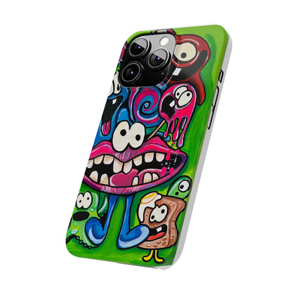Colorful Cartoon Slim Phone Case - Fun and Whimsical Design