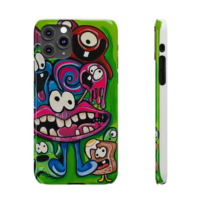 Colorful Cartoon Slim Phone Case - Fun and Whimsical Design