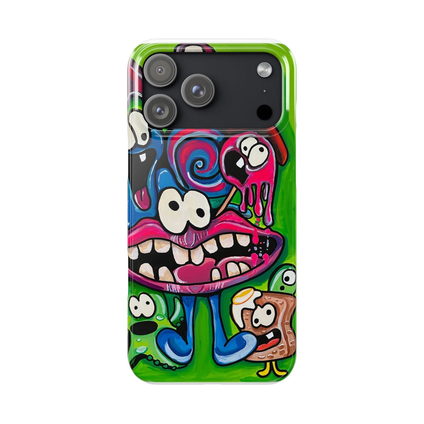 Colorful Cartoon Slim Phone Case - Fun and Whimsical Design