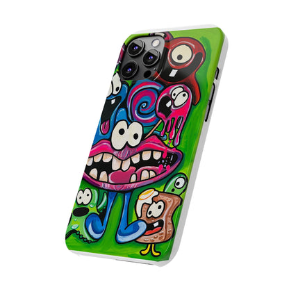 Colorful Cartoon Slim Phone Case - Fun and Whimsical Design
