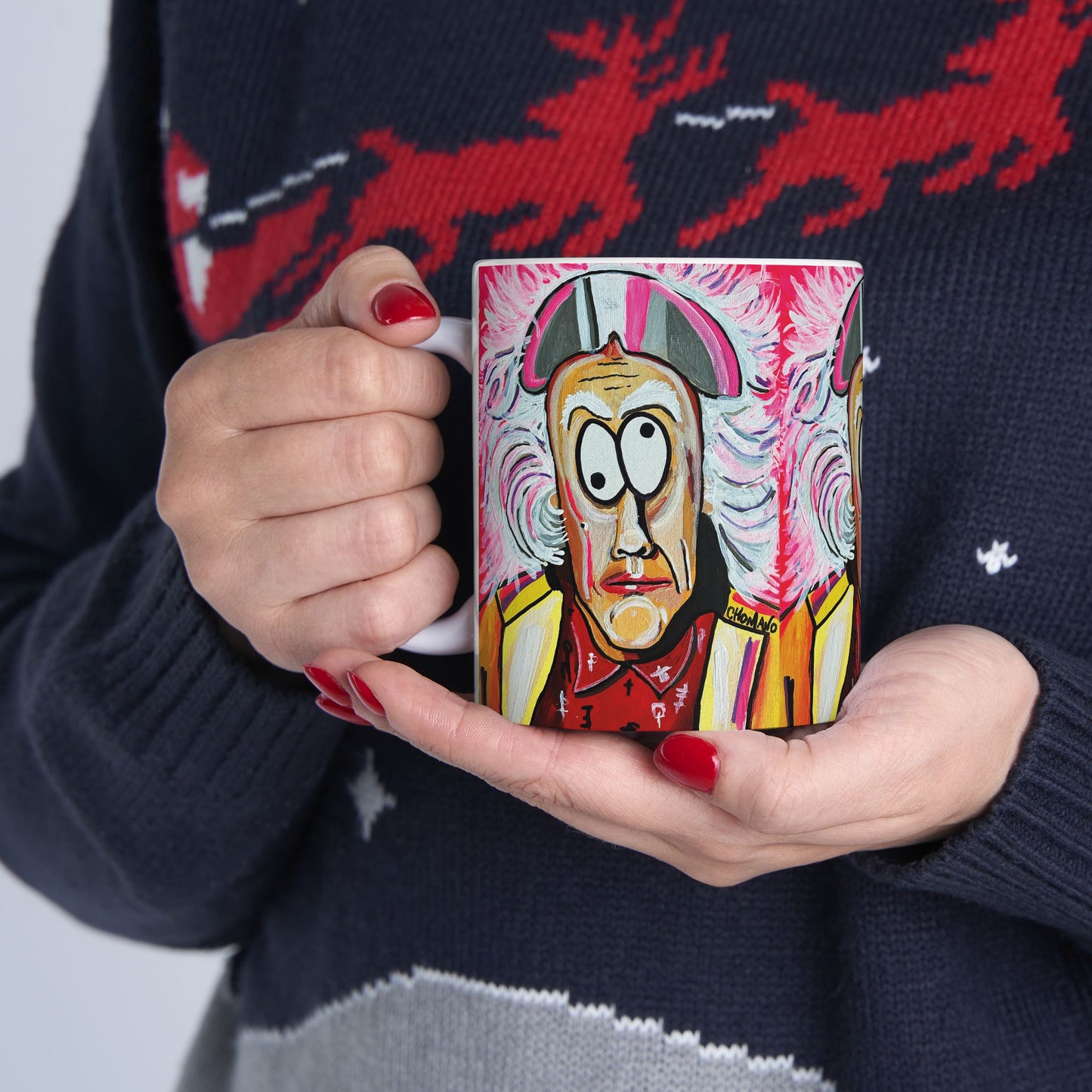 Whimsical Artistic Ceramic Mug