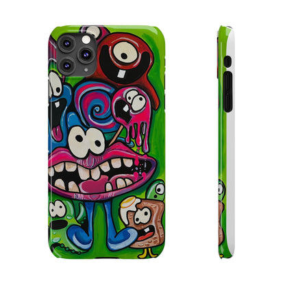 Colorful Cartoon Slim Phone Case - Fun and Whimsical Design