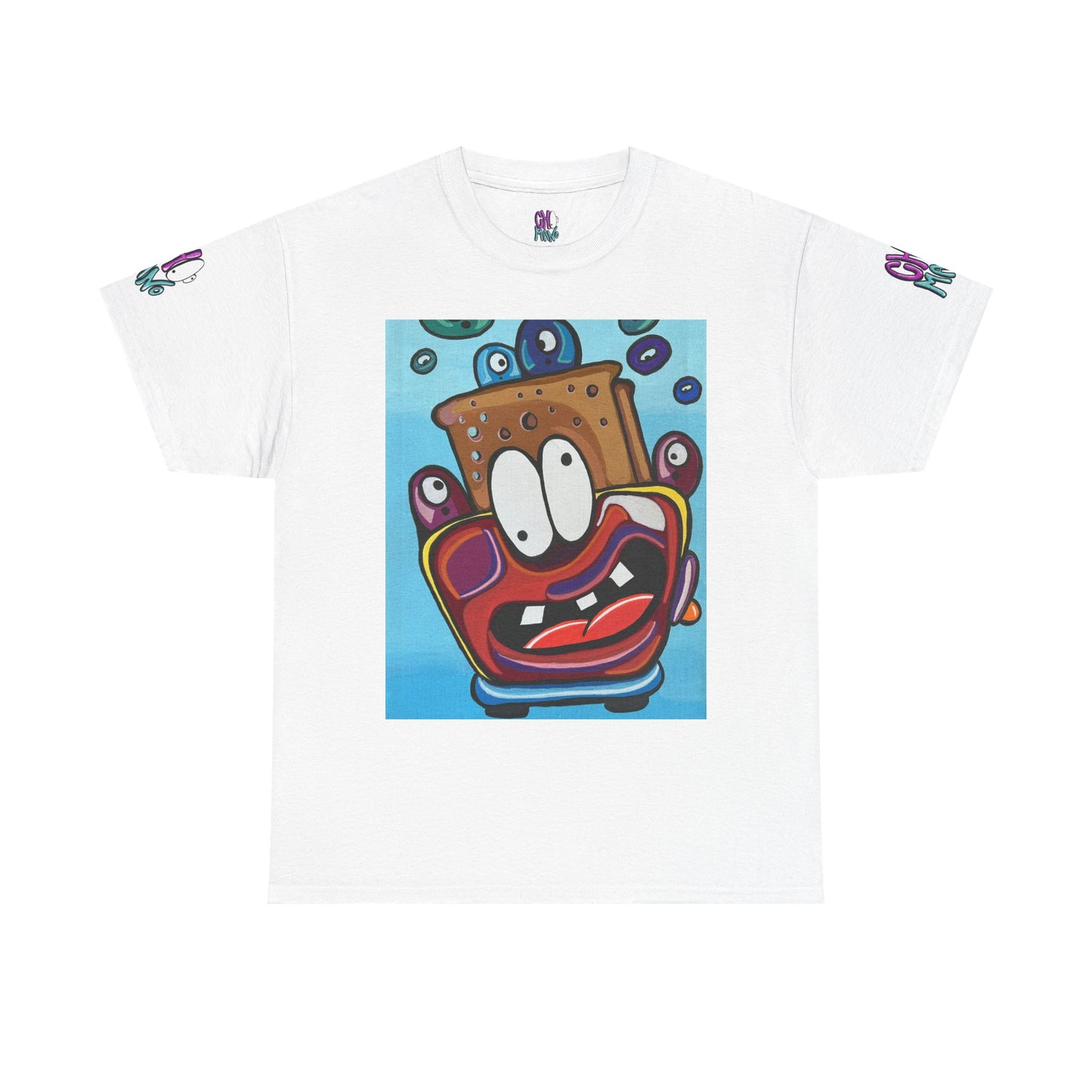 Whimsical Unisex Cotton Tee with Cartoon Design