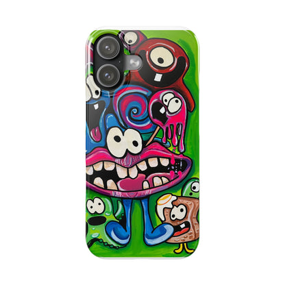 Colorful Cartoon Slim Phone Case - Fun and Whimsical Design