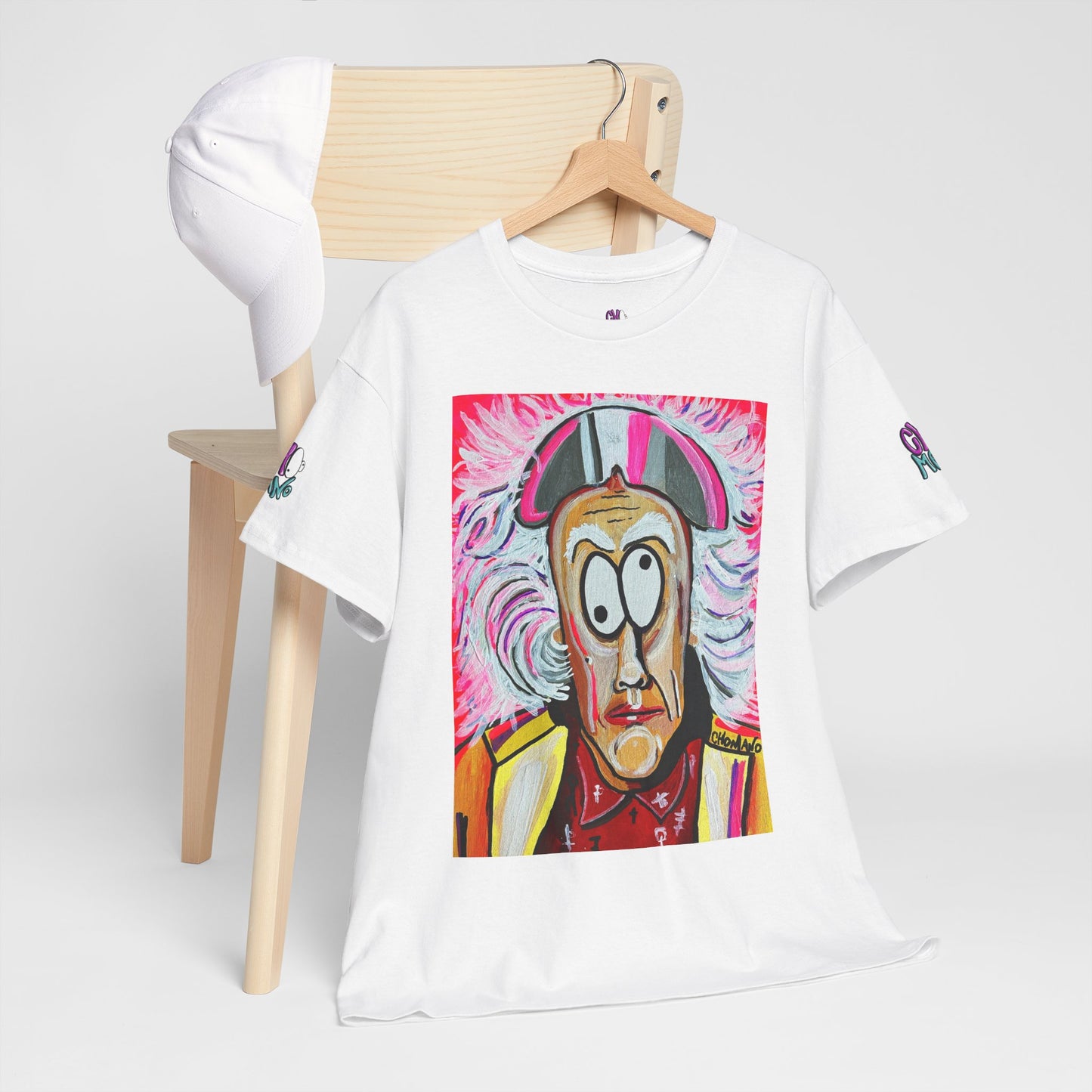Doc Emmet B Portrait T-Shirt — Colorful Surreal Art Tee