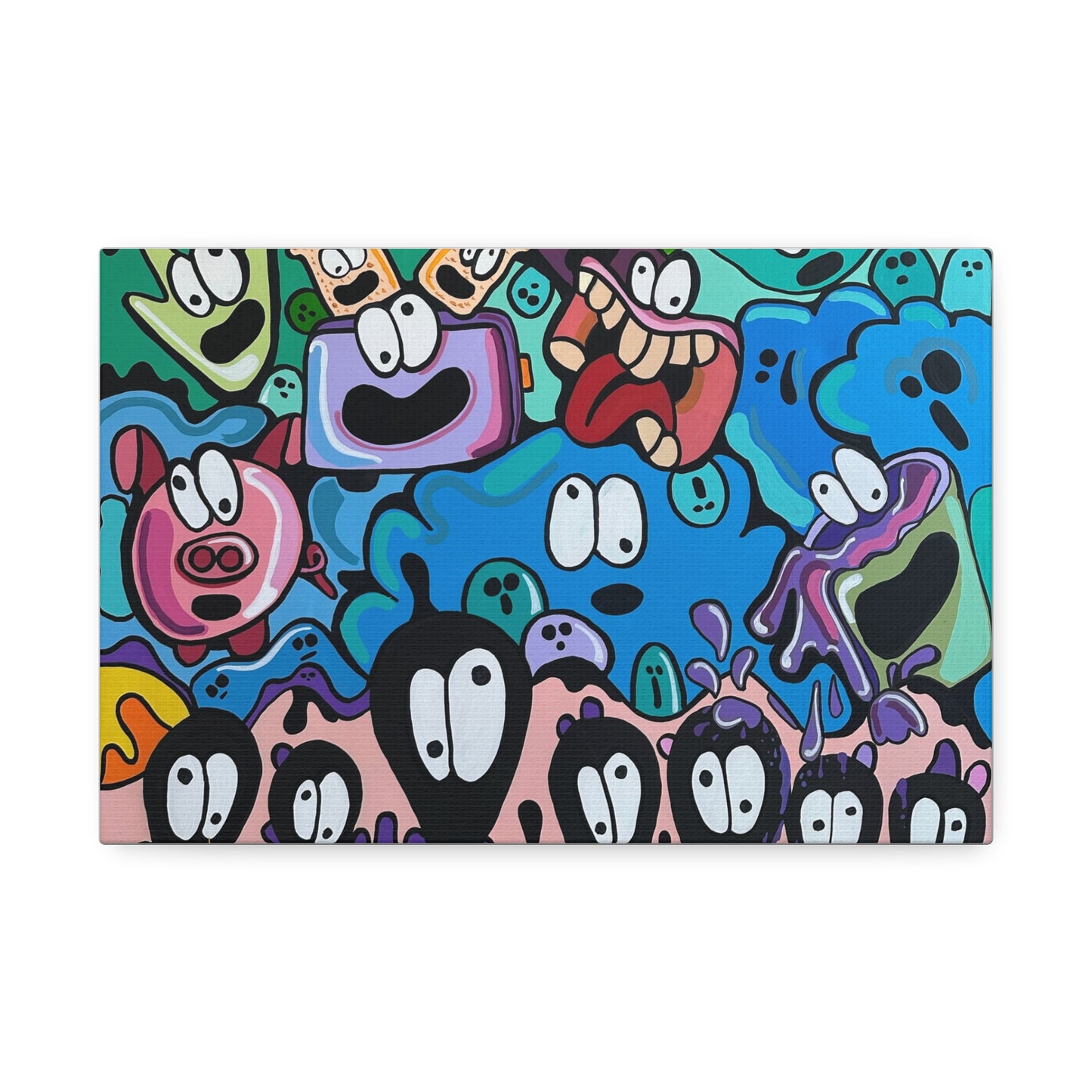 Colorful Cartoon Canvas Art