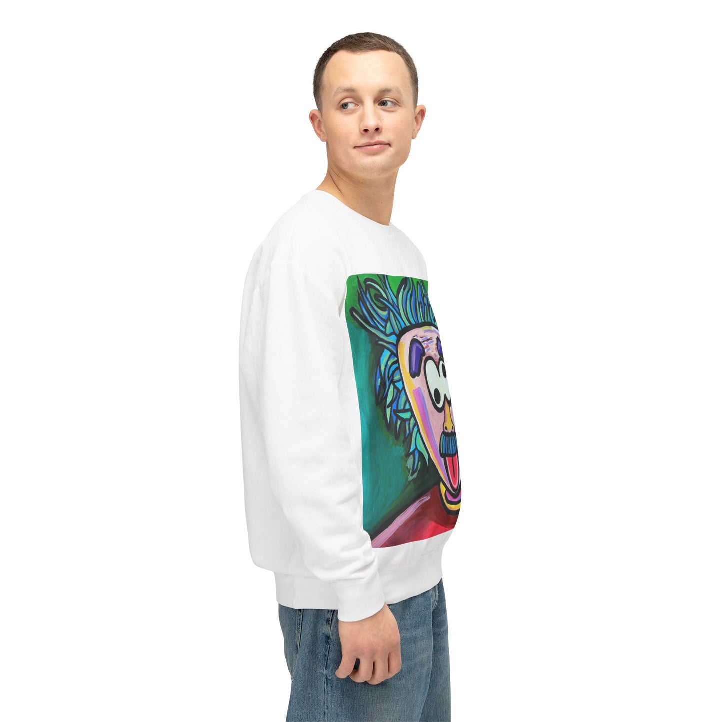 Playful Art-Inspired Unisex Crewneck Sweatshirt