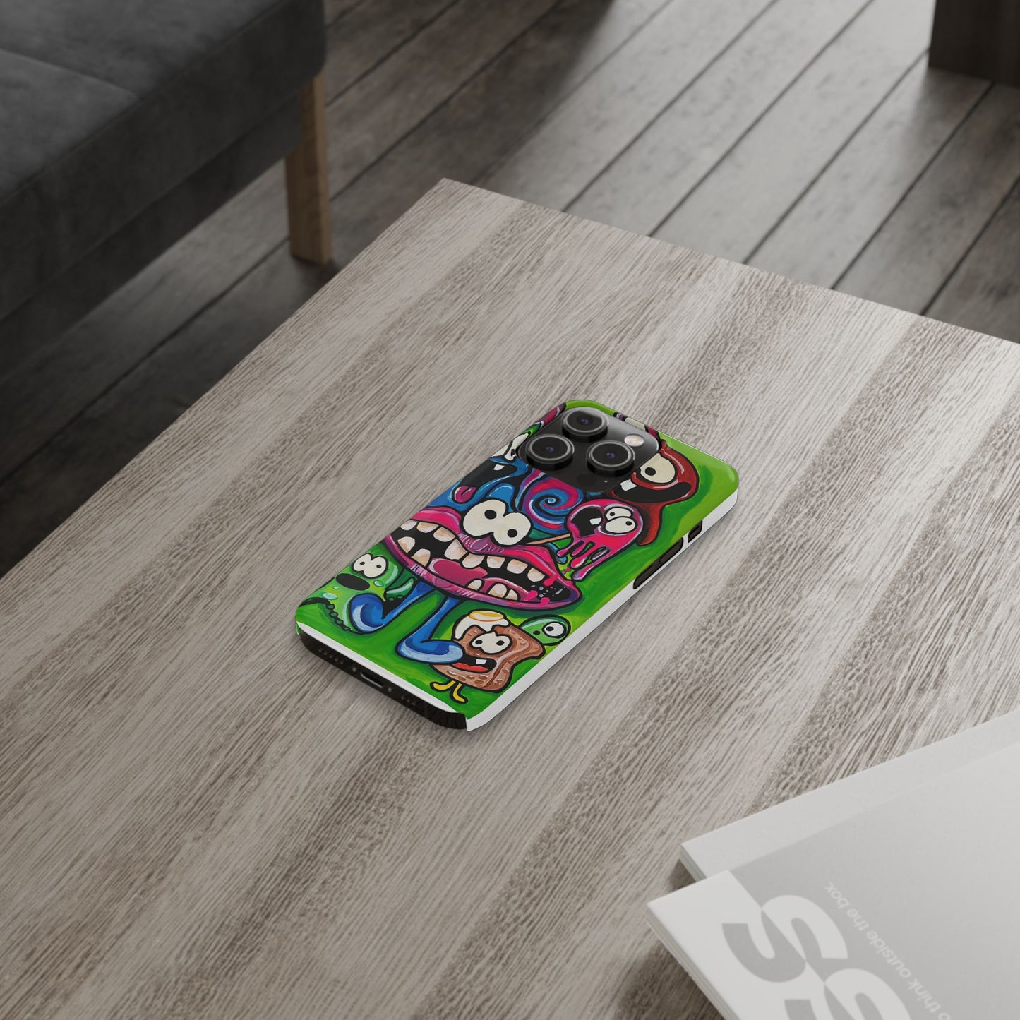Colorful Cartoon Slim Phone Case - Fun and Whimsical Design