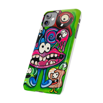 Colorful Cartoon Slim Phone Case - Fun and Whimsical Design