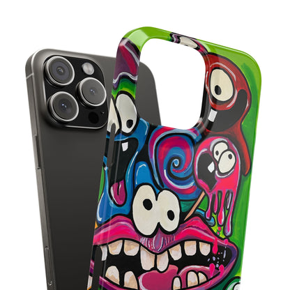 Colorful Cartoon Slim Phone Case - Fun and Whimsical Design