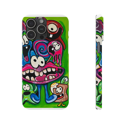 Colorful Cartoon Slim Phone Case - Fun and Whimsical Design