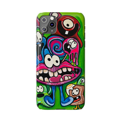 Colorful Cartoon Slim Phone Case - Fun and Whimsical Design