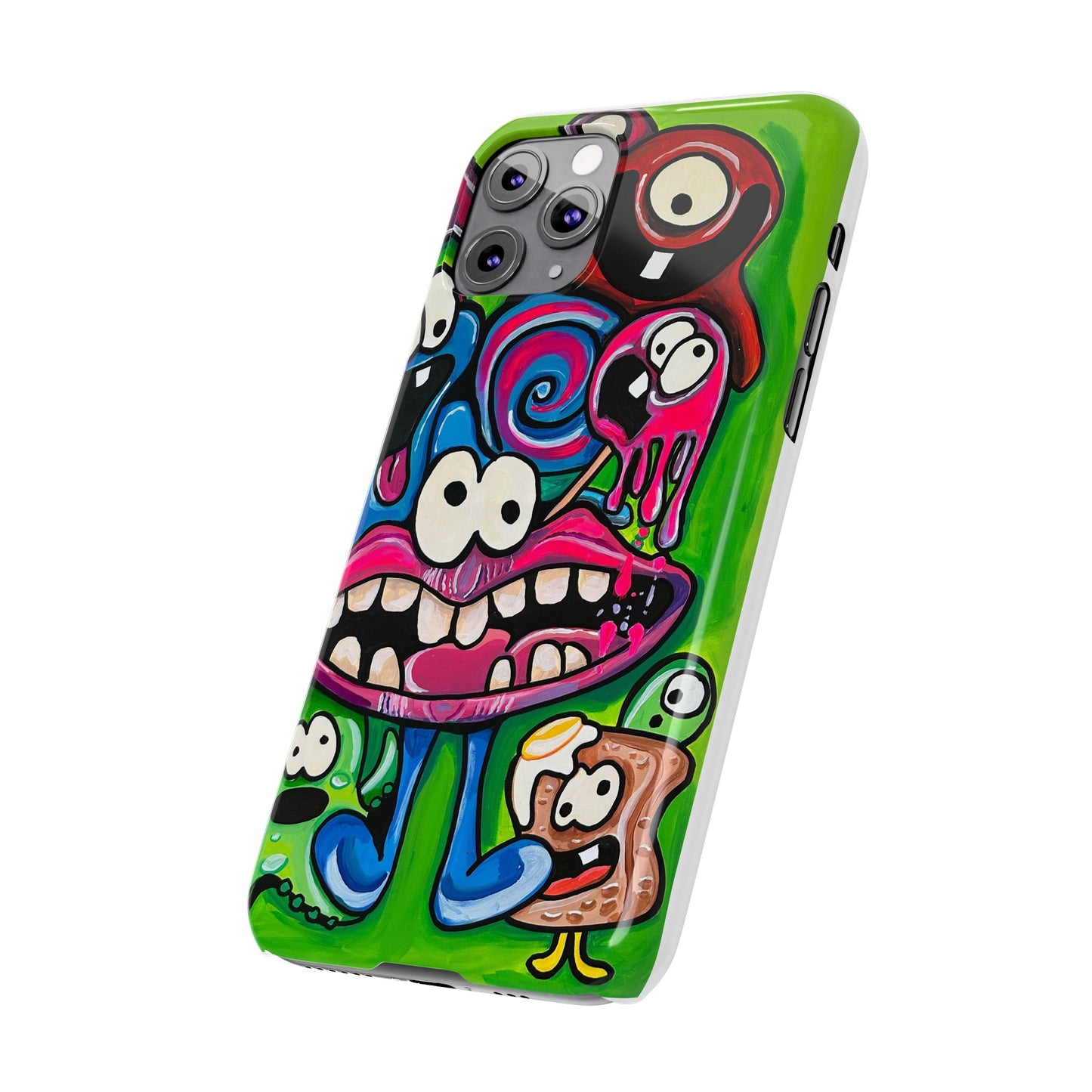 Colorful Cartoon Slim Phone Case - Fun and Whimsical Design