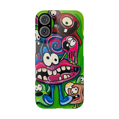 Colorful Cartoon Slim Phone Case - Fun and Whimsical Design