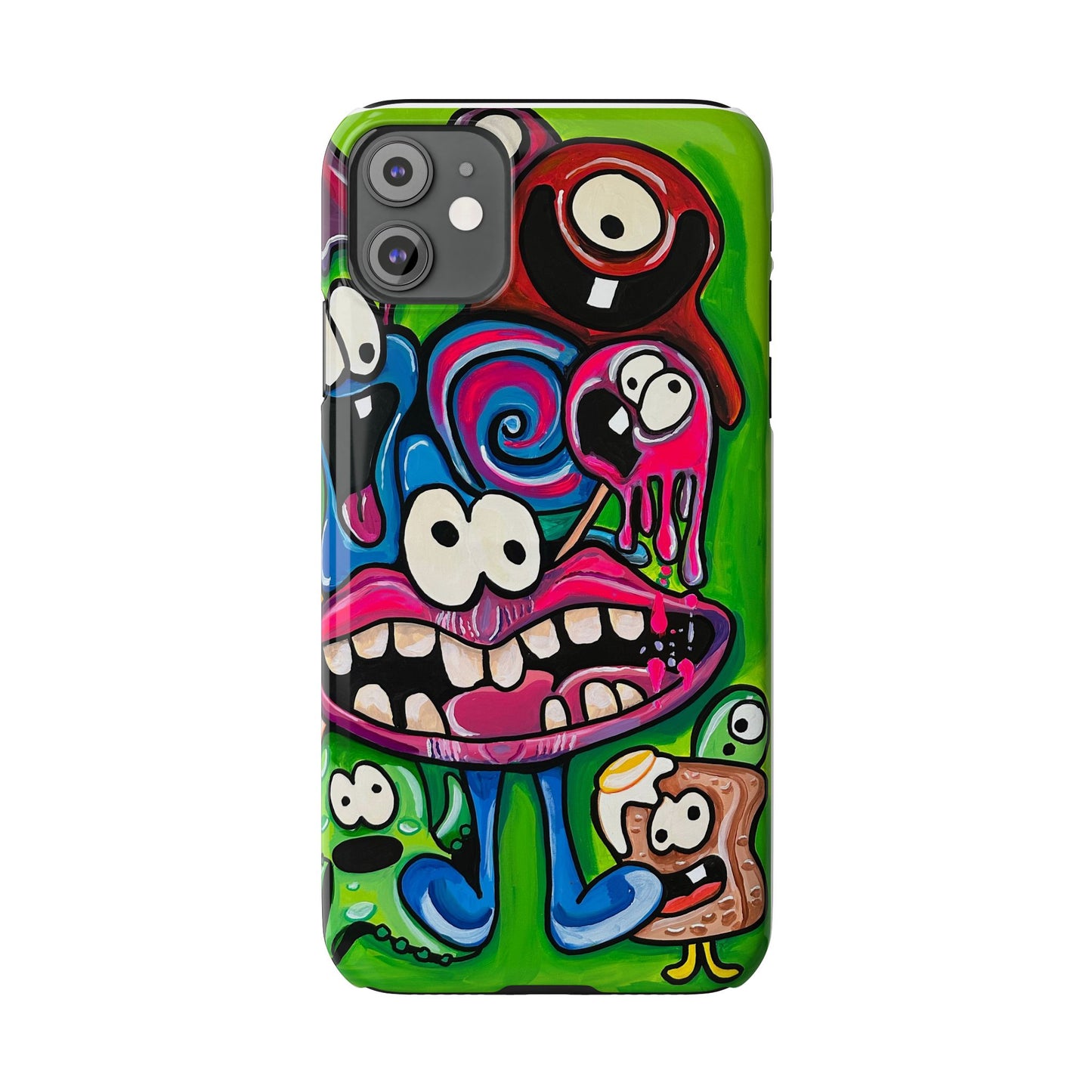 Colorful Cartoon Slim Phone Case - Fun and Whimsical Design