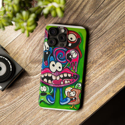 Colorful Cartoon Slim Phone Case - Fun and Whimsical Design