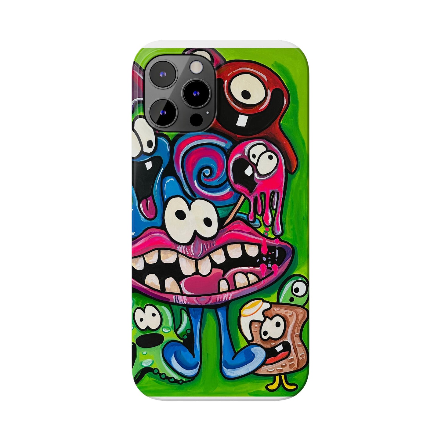 Colorful Cartoon Slim Phone Case - Fun and Whimsical Design