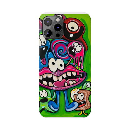 Colorful Cartoon Slim Phone Case - Fun and Whimsical Design