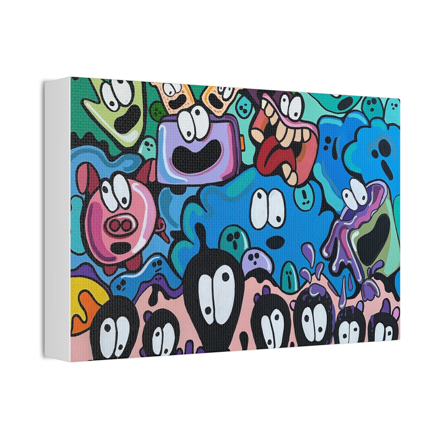 Colorful Cartoon Canvas Art