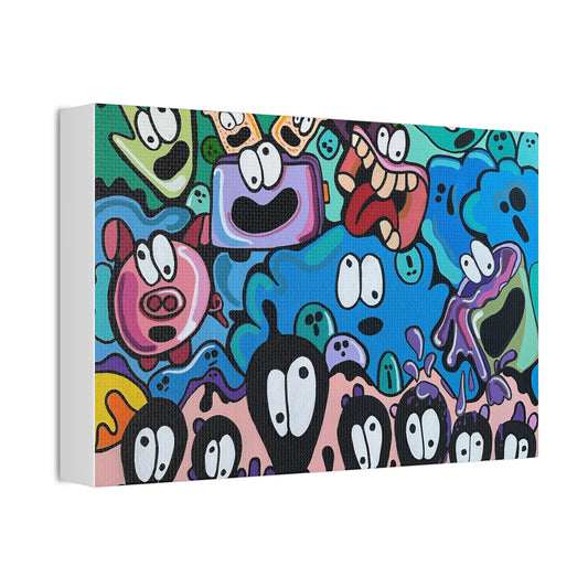 Colorful Cartoon Canvas Art