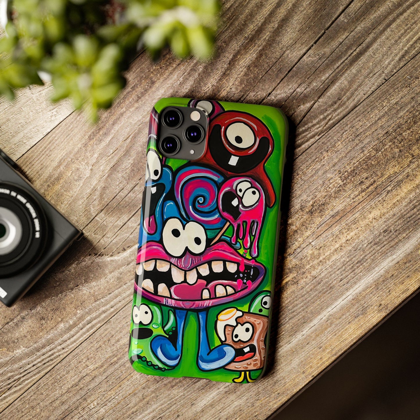 Colorful Cartoon Slim Phone Case - Fun and Whimsical Design
