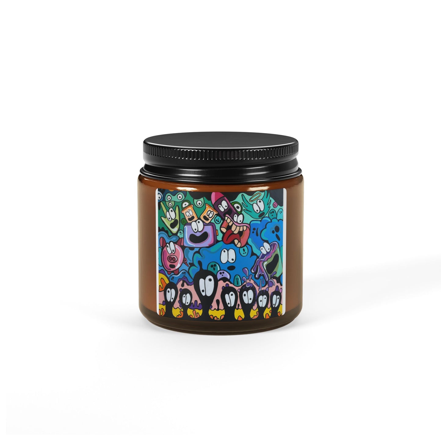 Colorful Cartoon Scented Soy Candle - Fun Aromatic Decor