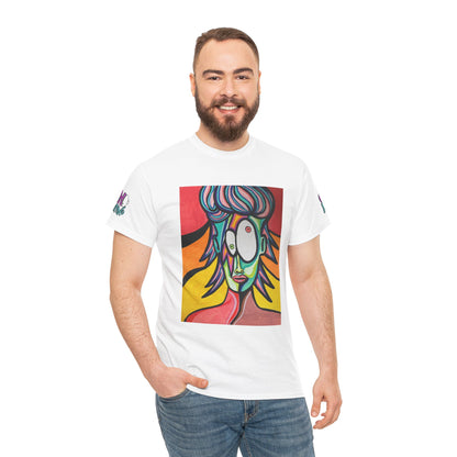 Vibrant Art-Inspired Unisex Heavy Cotton Tee