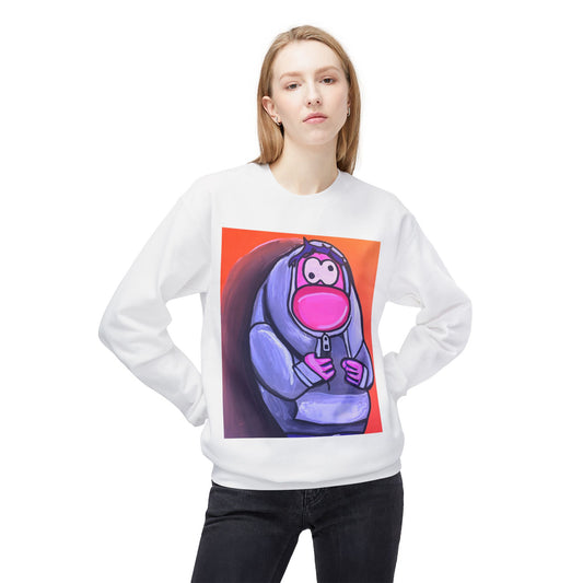 Funny Cartoon Crewneck Sweatshirt for Casual Relaxation